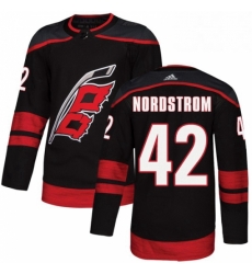 Mens Adidas Carolina Hurricanes 42 Joakim Nordstrom Authentic Black Alternate NHL Jersey Mens Adidas Carolina Hurricanes 42 Joakim Nordstrom Authentic Black Alternate NHL Jersey