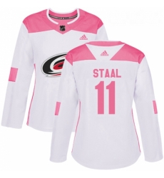 Womens Adidas Carolina Hurricanes 11 Jordan Staal Authentic WhitePink Fashion NHL Jersey Womens Adidas Carolina Hurricanes 11 Jordan Staal Authentic WhitePink Fashion NHL Jersey