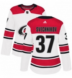 Womens Adidas Carolina Hurricanes 37 Andrei Svechnikov Authentic White Away NHL Jersey Womens Adidas Carolina Hurricanes 37 Andrei Svechnikov Authentic White Away NHL Jersey