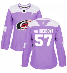 Womens Adidas Carolina Hurricanes 57 Trevor Van Riemsdyk Authentic Purple Fights Cancer Practice NHL Jersey Womens Adidas Carolina Hurricanes 57 Trevor Van Riemsdyk Authentic Purple Fights Cancer Practice NHL Jersey