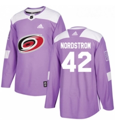 Youth Adidas Carolina Hurricanes 42 Joakim Nordstrom Authentic Purple Fights Cancer Practice NHL Jersey Youth Adidas Carolina Hurricanes 42 Joakim Nordstrom Authentic Purple Fights Cancer Practice NHL Jersey