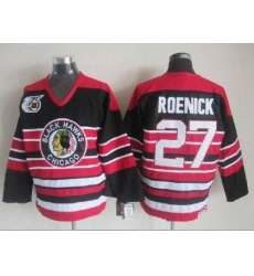 Blackhawks #27 Jeremy Roenick Red Black 75TH CCM Stitched NHL Jersey Blackhawks #27 Jeremy Roenick Red Black 75TH CCM Stitched NHL Jersey