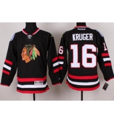 Chicago Blackhawks 16 Marcus Kruger Black 2014 Stadium Series NHL Jersey A PATCH Chicago Blackhawks 16 Marcus Kruger Black 2014 Stadium Series NHL Jersey A PATCH