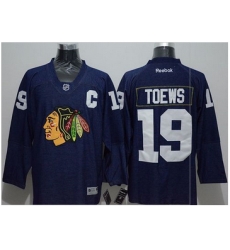 Chicago Blackhawks #19 Jonathan Toews Navy Blue Denim Stitched NHL Jersey Chicago Blackhawks #19 Jonathan Toews Navy Blue Denim Stitched NHL Jersey
