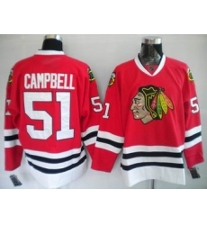 Chicago Blackhawks #51 CAMPBELL Red Jersey Chicago Blackhawks #51 CAMPBELL Red Jersey