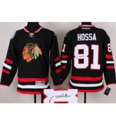 Chicago Blackhawks 81 Marian Hossa Black 2014 Stadium Series Signed Jerseys Chicago Blackhawks 81 Marian Hossa Black 2014 Stadium Series Signed Jerseys
