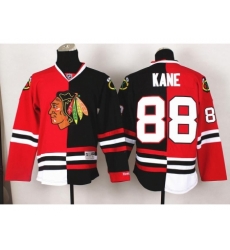Chicago Blackhawks 88 Patrick Kane Black Red Split NHL Jerseys Chicago Blackhawks 88 Patrick Kane Black Red Split NHL Jerseys