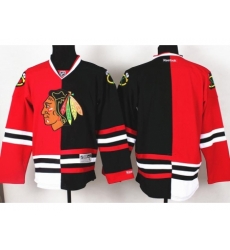 Chicago Blackhawks Blank Black Red Split NHL Jerseys Chicago Blackhawks Blank Black Red Split NHL Jerseys