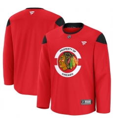 Men Chicago Blackhawks Red 2024 25 Team Practice Stitched Hockey Jersey Men Chicago Blackhawks Red 2024 25 Team Practice Stitched Hockey Jersey