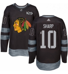 Mens Adidas Chicago Blackhawks 10 Patrick Sharp Authentic Black 1917 2017 100th Anniversary NHL Jersey Mens Adidas Chicago Blackhawks 10 Patrick Sharp Authentic Black 1917 2017 100th Anniversary NHL Jersey