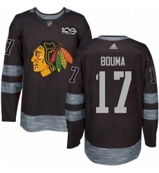 Mens Adidas Chicago Blackhawks 17 Lance Bouma Authentic Black 1917 2017 100th Anniversary NHL Jersey Mens Adidas Chicago Blackhawks 17 Lance Bouma Authentic Black 1917 2017 100th Anniversary NHL Jersey