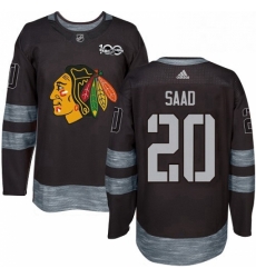 Mens Adidas Chicago Blackhawks 20 Brandon Saad Authentic Black 1917 2017 100th Anniversary NHL Jersey Mens Adidas Chicago Blackhawks 20 Brandon Saad Authentic Black 1917 2017 100th Anniversary NHL Jersey