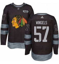 Mens Adidas Chicago Blackhawks 57 Tommy Wingels Authentic Black 1917 2017 100th Anniversary NHL Jersey Mens Adidas Chicago Blackhawks 57 Tommy Wingels Authentic Black 1917 2017 100th Anniversary NHL Jersey