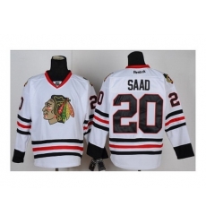 NHL Jerseys Chicago Blackhawks #20 Saad White Jerseys NHL Jerseys Chicago Blackhawks #20 Saad White Jerseys