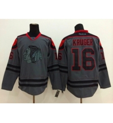 NHL chicago blackhawks #16 kruger Charcoal Cross Check Jerseys NHL chicago blackhawks #16 kruger Charcoal Cross Check Jerseys