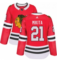 Womens Adidas Chicago Blackhawks 21 Stan Mikita Authentic Red Home NHL Jersey Womens Adidas Chicago Blackhawks 21 Stan Mikita Authentic Red Home NHL Jersey