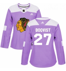 Womens Adidas Chicago Blackhawks 27 Adam Boqvist Authentic Purple Fights Cancer Practice NHL Jersey Womens Adidas Chicago Blackhawks 27 Adam Boqvist Authentic Purple Fights Cancer Practice NHL Jersey