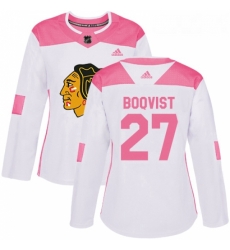 Womens Adidas Chicago Blackhawks 27 Adam Boqvist Authentic White Pink Fashion NHL Jersey Womens Adidas Chicago Blackhawks 27 Adam Boqvist Authentic White Pink Fashion NHL Jersey
