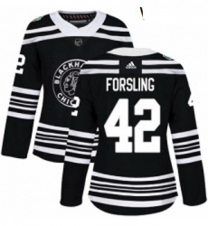 Womens Adidas Chicago Blackhawks 42 Gustav Forsling Authentic Black 2019 Winter Classic NHL Jersey Womens Adidas Chicago Blackhawks 42 Gustav Forsling Authentic Black 2019 Winter Classic NHL Jersey