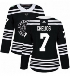Womens Adidas Chicago Blackhawks 7 Chris Chelios Authentic Black 2019 Winter Classic NHL Jersey Womens Adidas Chicago Blackhawks 7 Chris Chelios Authentic Black 2019 Winter Classic NHL Jersey