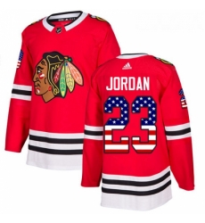 Youth Adidas Chicago Blackhawks 23 Michael Jordan Authentic Red USA Flag Fashion NHL Jersey Youth Adidas Chicago Blackhawks 23 Michael Jordan Authentic Red USA Flag Fashion NHL Jersey