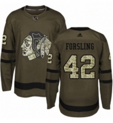 Youth Adidas Chicago Blackhawks 42 Gustav Forsling Authentic Green Salute to Service NHL Jersey Youth Adidas Chicago Blackhawks 42 Gustav Forsling Authentic Green Salute to Service NHL Jersey