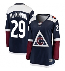 Avalanche 29 Nathan MacKinnon Navy Alternate Women Adidas Jersey Avalanche 29 Nathan MacKinnon Navy Alternate Women Adidas Jersey