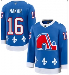 Men Colorado Avalanche Cale Makar #16 Blue Fanatics Blue 2024 25 Home Stitched Jersey