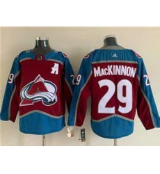 Men's Colorado Avalanche #29 Nathan MacKinnon With A Ptach Burgundy Stitched Jersey Men's Colorado Avalanche #29 Nathan MacKinnon With A Ptach Burgundy Stitched Jersey