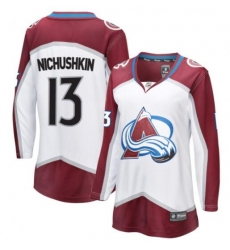 Women Colorado Avalanche #13 Valerie Nichushkin White Stitched adidas NHL Jersey Women Colorado Avalanche #13 Valerie Nichushkin White Stitched adidas NHL Jersey