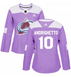Womens Adidas Colorado Avalanche 10 Sven Andrighetto Authentic Purple Fights Cancer Practice NHL Jersey Womens Adidas Colorado Avalanche 10 Sven Andrighetto Authentic Purple Fights Cancer Practice NHL Jersey