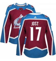 Womens Adidas Colorado Avalanche 17 Tyson Jost Authentic Burgundy Red Home NHL Jersey Womens Adidas Colorado Avalanche 17 Tyson Jost Authentic Burgundy Red Home NHL Jersey