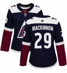Womens Adidas Colorado Avalanche 29 Nathan MacKinnon Authentic Navy Blue Alternate NHL Jersey Womens Adidas Colorado Avalanche 29 Nathan MacKinnon Authentic Navy Blue Alternate NHL Jersey