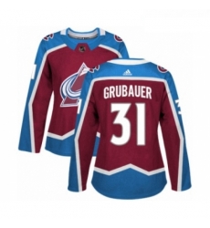 Womens Adidas Colorado Avalanche 31 Philipp Grubauer Premier Burgundy Red Home NHL Jersey Womens Adidas Colorado Avalanche 31 Philipp Grubauer Premier Burgundy Red Home NHL Jersey