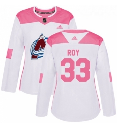 Womens Adidas Colorado Avalanche 33 Patrick Roy Authentic WhitePink Fashion NHL Jersey Womens Adidas Colorado Avalanche 33 Patrick Roy Authentic WhitePink Fashion NHL Jersey