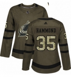 Womens Adidas Colorado Avalanche 35 Andrew Hammond Authentic Green Salute to Service NHL Jersey Womens Adidas Colorado Avalanche 35 Andrew Hammond Authentic Green Salute to Service NHL Jersey