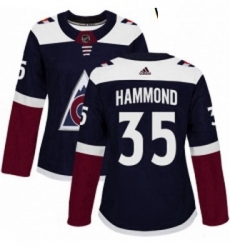 Womens Adidas Colorado Avalanche 35 Andrew Hammond Authentic Navy Blue Alternate NHL Jersey Womens Adidas Colorado Avalanche 35 Andrew Hammond Authentic Navy Blue Alternate NHL Jersey