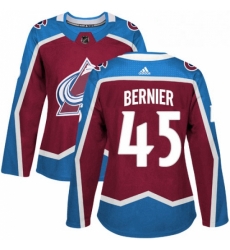 Womens Adidas Colorado Avalanche 45 Jonathan Bernier Premier Burgundy Red Home NHL Jersey Womens Adidas Colorado Avalanche 45 Jonathan Bernier Premier Burgundy Red Home NHL Jersey