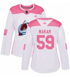 Womens Adidas Colorado Avalanche 59 Cale Makar Authentic WhitePink Fashion NHL Jersey Womens Adidas Colorado Avalanche 59 Cale Makar Authentic WhitePink Fashion NHL Jersey