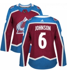 Womens Adidas Colorado Avalanche 6 Erik Johnson Authentic Burgundy Red Home NHL Jersey Womens Adidas Colorado Avalanche 6 Erik Johnson Authentic Burgundy Red Home NHL Jersey