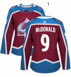 Womens Adidas Colorado Avalanche 9 Lanny McDonald Authentic Burgundy Red Home NHL Jersey Womens Adidas Colorado Avalanche 9 Lanny McDonald Authentic Burgundy Red Home NHL Jersey