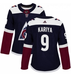 Womens Adidas Colorado Avalanche 9 Paul Kariya Authentic Navy Blue Alternate NHL Jersey Womens Adidas Colorado Avalanche 9 Paul Kariya Authentic Navy Blue Alternate NHL Jersey
