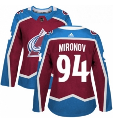 Womens Adidas Colorado Avalanche 94 Andrei Mironov Authentic Burgundy Red Home NHL Jersey Womens Adidas Colorado Avalanche 94 Andrei Mironov Authentic Burgundy Red Home NHL Jersey