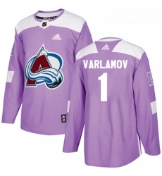 Youth Adidas Colorado Avalanche 1 Semyon Varlamov Authentic Purple Fights Cancer Practice NHL Jersey Youth Adidas Colorado Avalanche 1 Semyon Varlamov Authentic Purple Fights Cancer Practice NHL Jersey