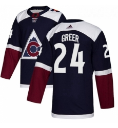 Youth Adidas Colorado Avalanche 24 AJ Greer Authentic Navy Blue Alternate NHL Jersey Youth Adidas Colorado Avalanche 24 AJ Greer Authentic Navy Blue Alternate NHL Jersey