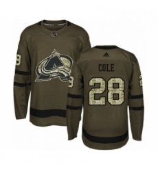 Youth Adidas Colorado Avalanche 28 Ian Cole Premier Green Salute to Service NHL Jersey Youth Adidas Colorado Avalanche 28 Ian Cole Premier Green Salute to Service NHL Jersey