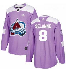 Youth Adidas Colorado Avalanche 8 Teemu Selanne Authentic Purple Fights Cancer Practice NHL Jersey Youth Adidas Colorado Avalanche 8 Teemu Selanne Authentic Purple Fights Cancer Practice NHL Jersey