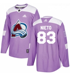 Youth Adidas Colorado Avalanche 83 Matt Nieto Authentic Purple Fights Cancer Practice NHL Jersey Youth Adidas Colorado Avalanche 83 Matt Nieto Authentic Purple Fights Cancer Practice NHL Jersey