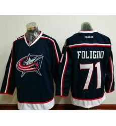 Blue Jackets #71 Nick Foligno Navy Blue Home Stitched NHL Jersey Blue Jackets #71 Nick Foligno Navy Blue Home Stitched NHL Jersey
