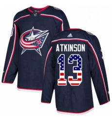 Mens Adidas Columbus Blue Jackets 13 Cam Atkinson Authentic Navy Blue USA Flag Fashion NHL Jersey Mens Adidas Columbus Blue Jackets 13 Cam Atkinson Authentic Navy Blue USA Flag Fashion NHL Jersey